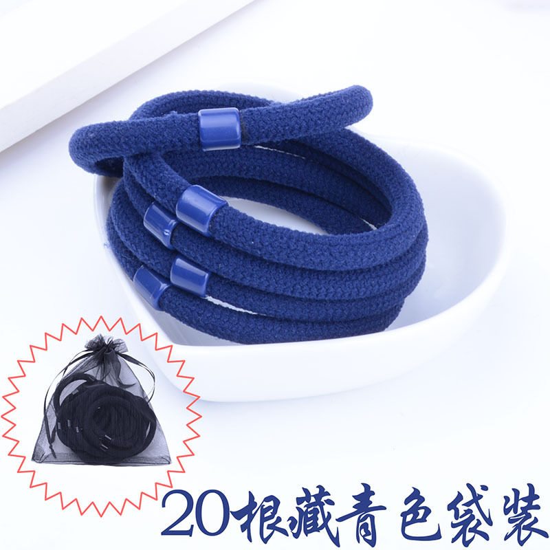 Azul marino bandas de pelo 20 bolsas