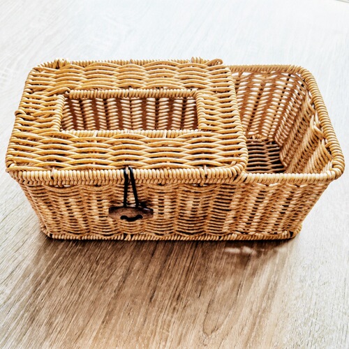 Multifunctional paper towel box desktop plastic tissue box living room remote control bathroom tissue storage box rattan basket