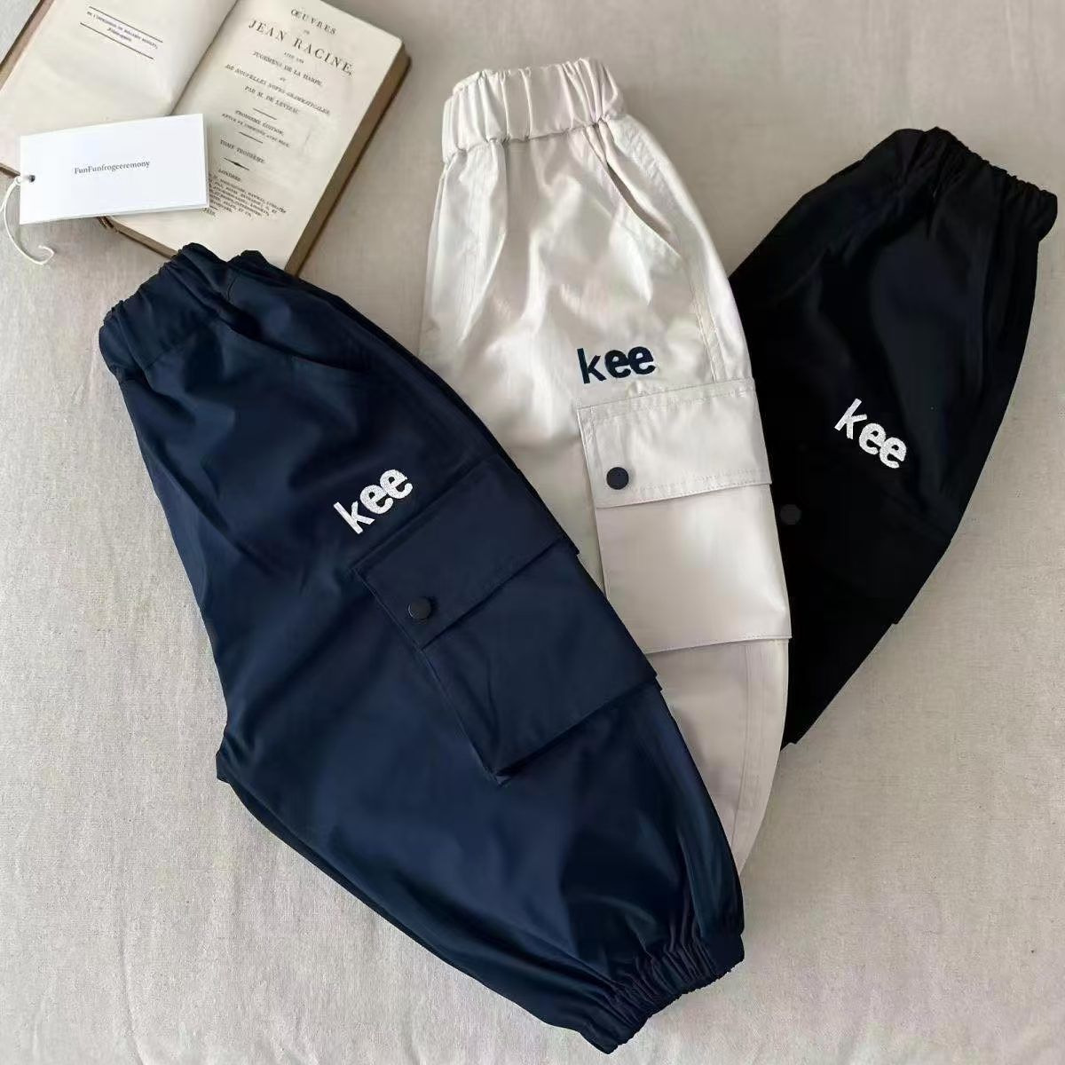 Children's Overalls 2025 Summer New Boys' Thin Pants Small and Medium-sized Children's Loose Anti-mosquito Pants Baby's Quick-drying Pants