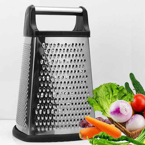 Stainless steel four-sided grater hotel kitchen vegetable cutter melon and fruit grater ginger garlic potato radish shredding tool