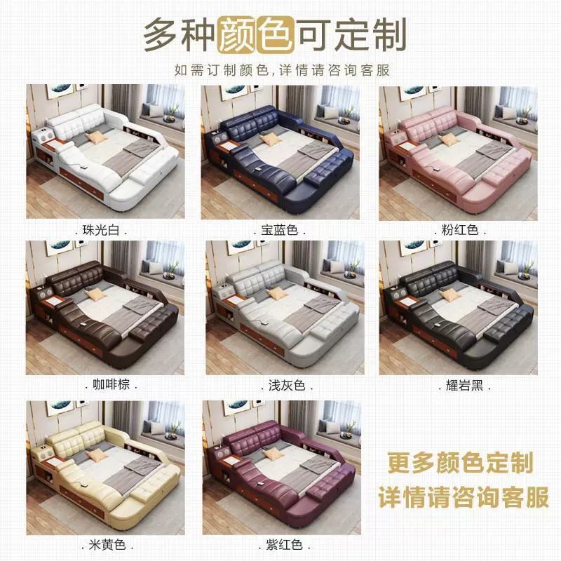 Suministro directo de fábrica cama de tela nórdica 1,8 m cama doble 1,5 m moderno minimalista dormitorio muebles luz lujo cama suave image 4