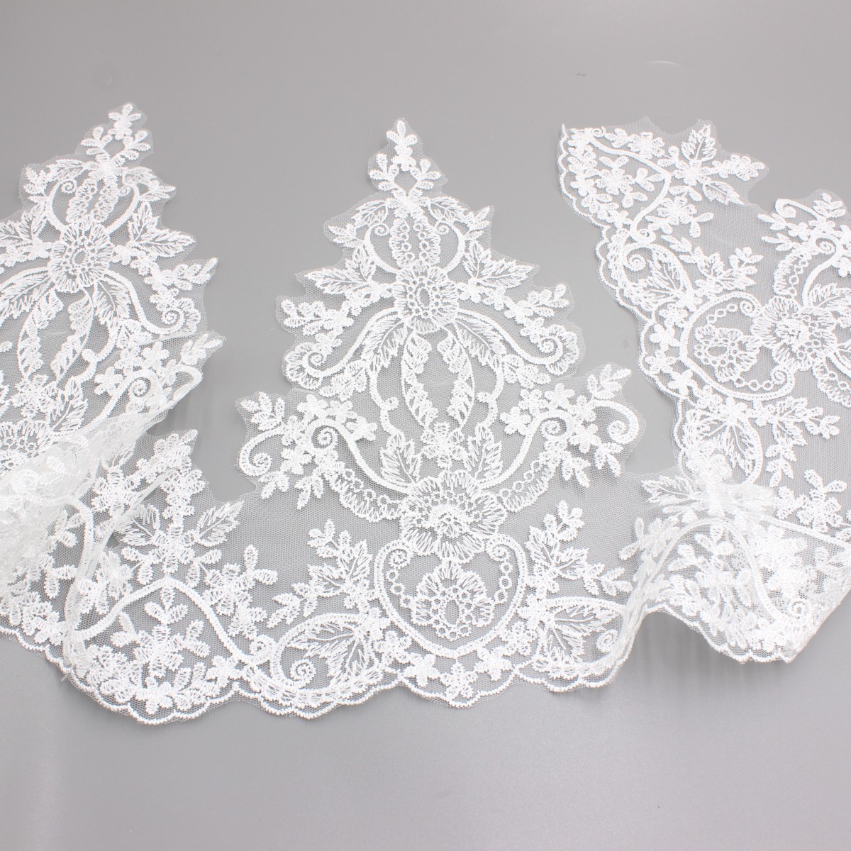 欧式复古刺绣车骨蕾丝花边婚纱礼服辅料立体镂空绣花面料批发W529