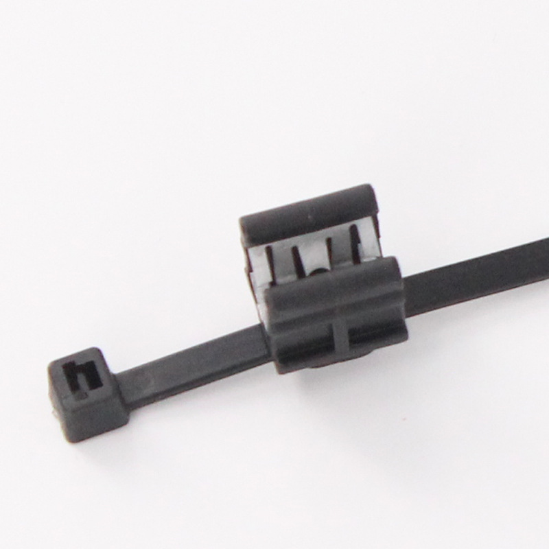 电动车尼龙线束固定扎带汽车带卡扣夹线卡子双头固定螺纹头管卡EC