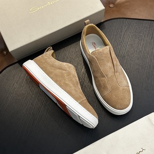 Cross-Border Big Brand New Casual Leather Shoes, Comfortable and Breathable Genuine Leather Loafers for Men, Soft Sole, Flat Heel, Solid Color Business