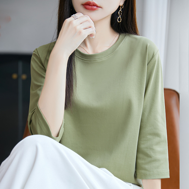 아미 그린 라운드 넥