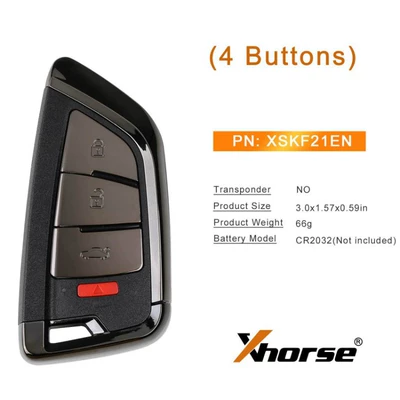 XHORSE VVDI Smart Card Remote Car Key XSKF21EN Overseas Version