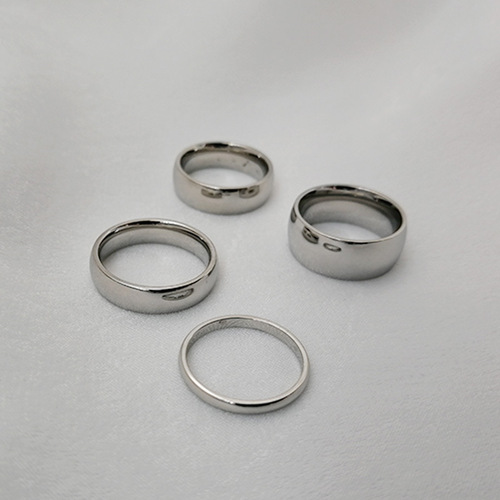 ring jewelry stainless steel naked ring 8MM plain ring men's cross-border jewelry accessories ring R-012