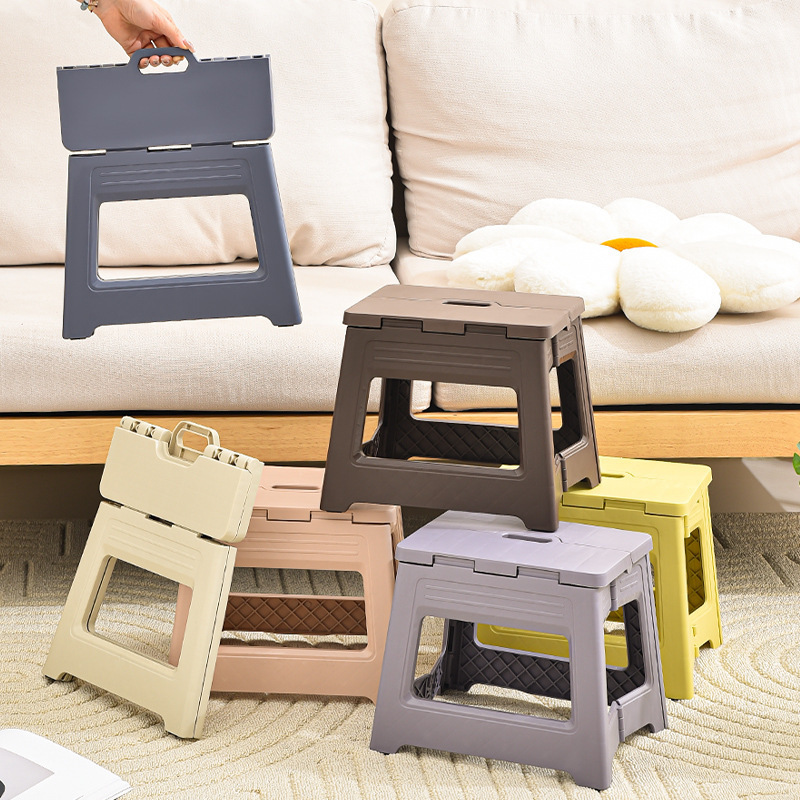 Plastic Folding Stool, Portable Outdoor Stool, Adult Train Stool, Fishing Stool, Collapsible Stool, Bathing Stool, Low Stool