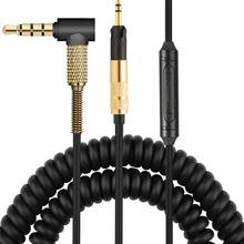 适用于M50X M70X  HD579 HD599头戴式弹簧线HD598耳机线麦替换线