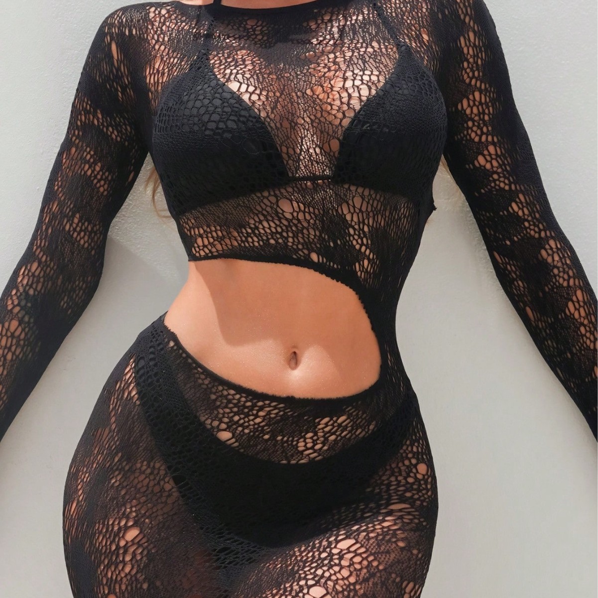 Yue mariposa transfronteriza ropa interior amorosa europea y americana serpiente chica caliente bolsa de cadera falda corta mujer vaciado sexy unido YD2561