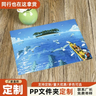 订做L型文件袋A4透明单片夹logo磨砂多层迷你文件保护套印刷定制