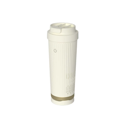 Cross-Border New Product: Car-Mounted Office Soyuducular - cream-white