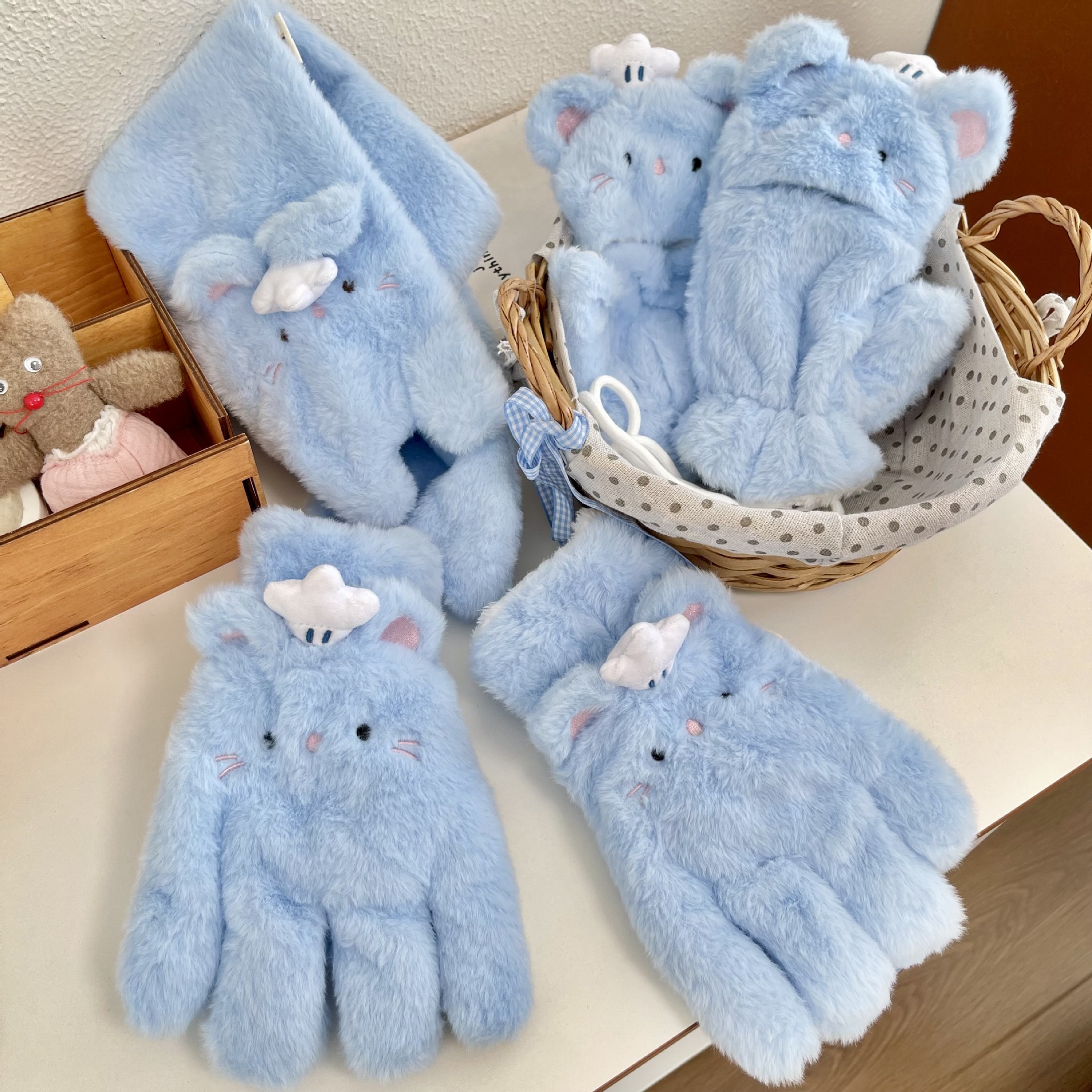 Cocinero medio dedo de ratón guantes de flip de invierno para mujeres acelerar la escritura de los estudiantes de ciclismo a prueba de viento y frío