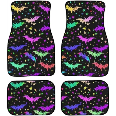 Cross-border JIT Amazon American-style crystal velvet car decorative floor mats 4-piece set, easy to maintain, non-slip, universal floor mats (Avtomobil döşəmə paspasları) - 1-129-pattern-1-3344cmtwo-piece-set
