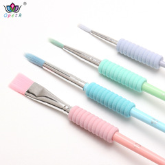 跨境糖果色4支水粉水彩畫筆套裝海綿線圈丙烯畫筆美術繪畫勾線筆