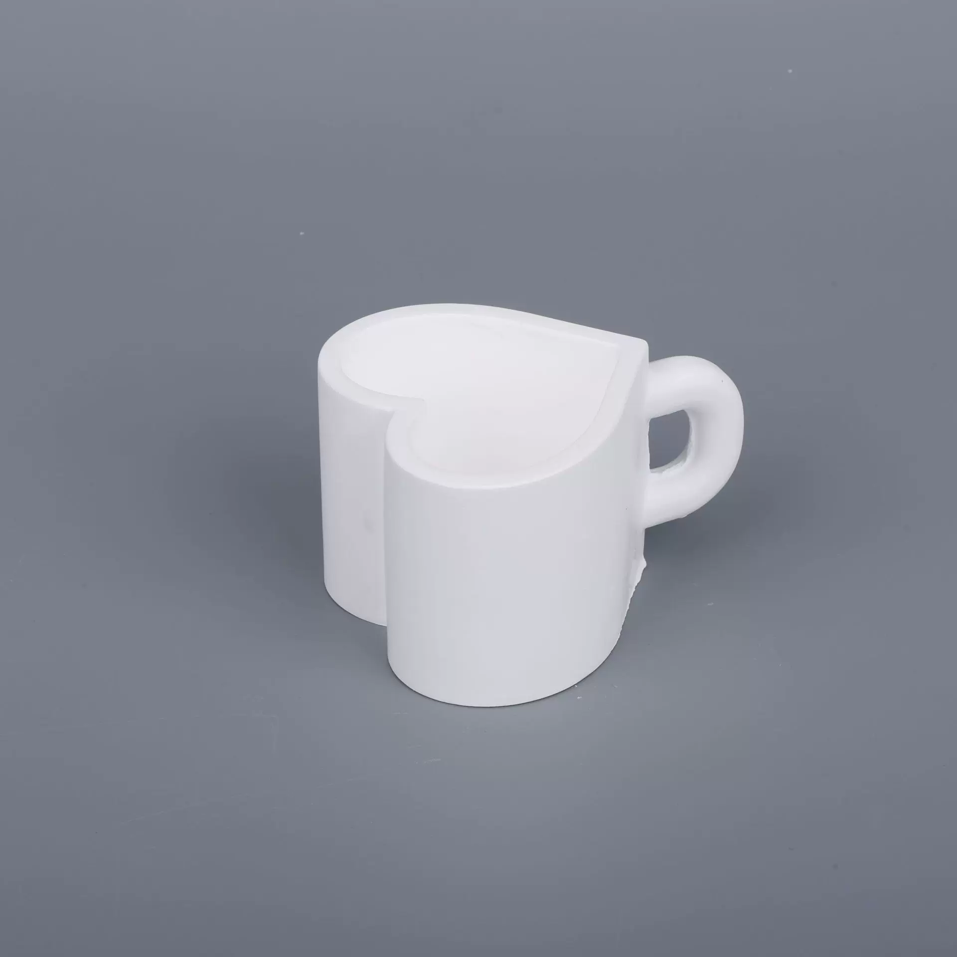 厂家创意心形石膏杯家用摆件情侣礼物 收纳盒伴手礼