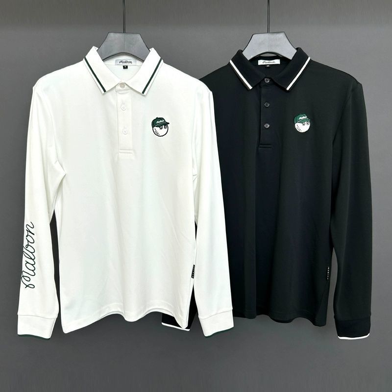 New 2025 Autumn Golf Men's Long Sleeve Clothing Quick-Drying Fashion T-Shirt Casual Sports Lapel Easiest for Match