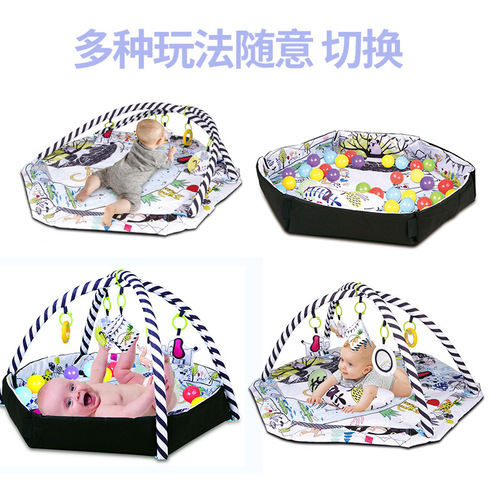 Folding deformation baby pillow game blanket playpen toy ocean ball fitness rack Amazon cross-border toy blanket