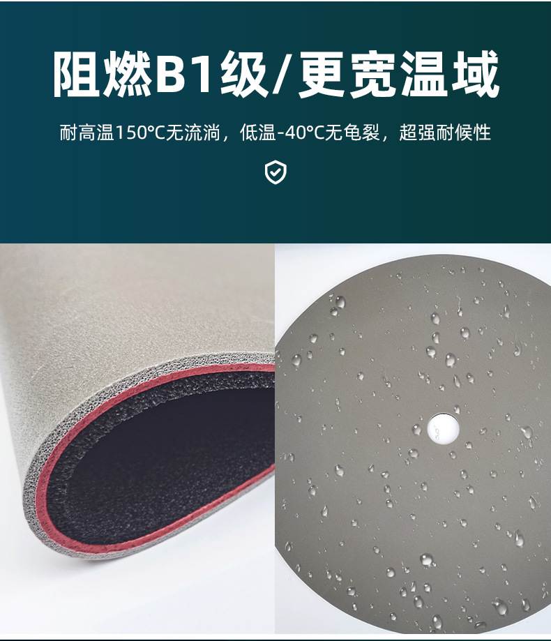 Original car factory floor butyl rubber chassis soundproofing and insulation cotton, shock-absorbing and vibration-reducing panels for trunk, doors, and hood
