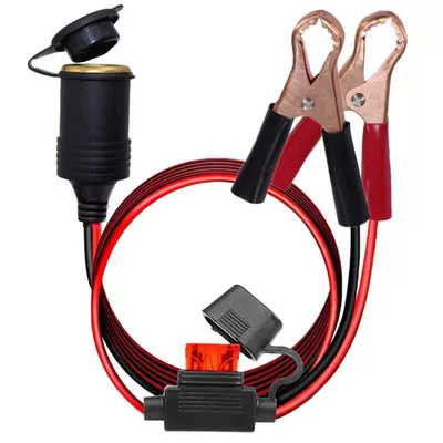 Avtomobil siqaret alışqanı timsah klipi, 12V/24V, yüksək güclü şarj cihazı