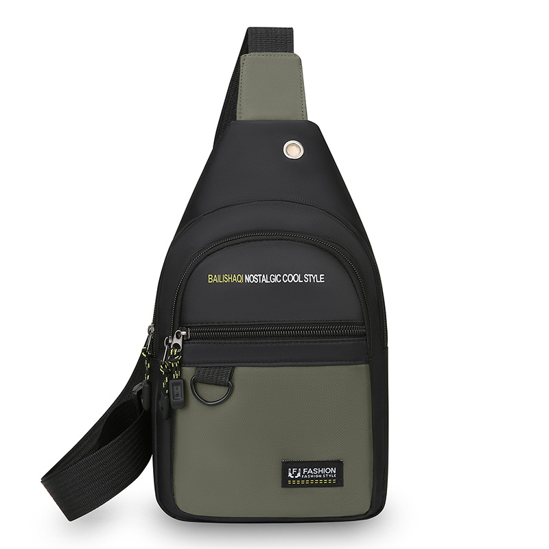 Bolsa de pecho multifuncional transfronteriza para hombres, bolso de hombro de viaje al aire libre, gran capacidad, mochila portátil resistente al desgaste