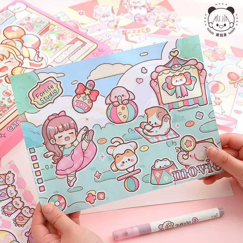 Sticker, детский набор, наклейки, DIY, планировщик