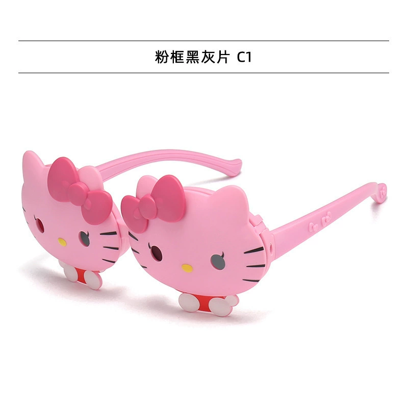 Hello Kitty, Hello Kitty, модные cartoon детские солнцезащитные очки, городской стиль