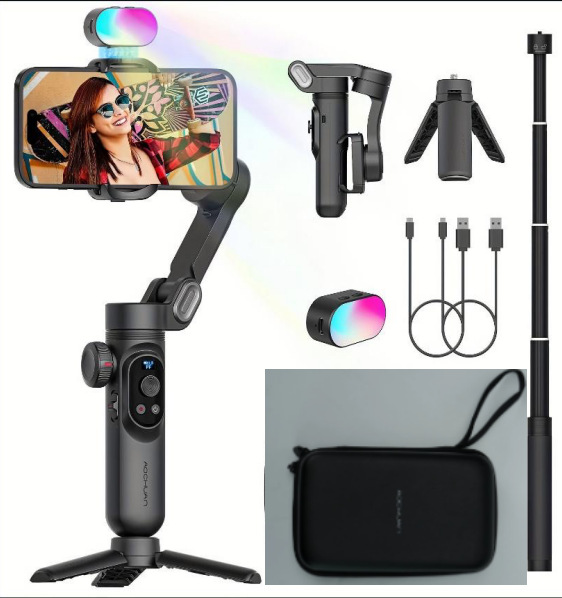 奥川smart xe携帯雲台安定器三軸手持ち手ぶれ補正バランス撮影ディザトーン生放送自撮り棒