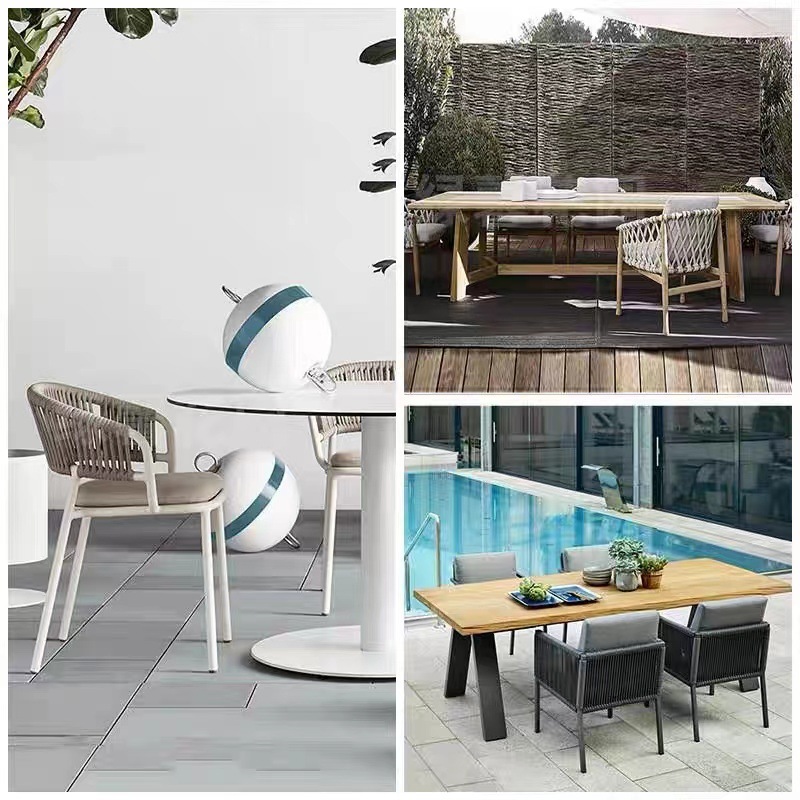 Recepción del departamento de ventas del hotel mesas y sillas de caña resort villa patio mesas y sillas café restaurante mesas y sillas