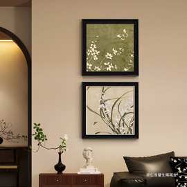 新款装饰画挂画客厅感铝合金壁画复古大气组合喷绘中古风