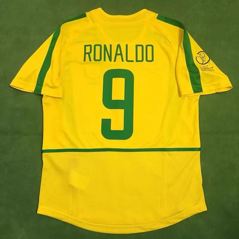 レトロジャージサッカーユニフォームクラシックスヴェッチャネコウブリジルACロナウドメッシジダンプジョールジャージ|undefined