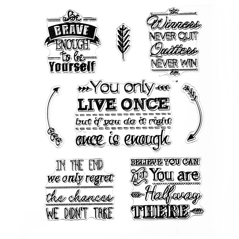 Silicone transparente sello retro icono de oficina sello diario DIY álbum de fotos tarjetas decoración material de cuentas al por mayor