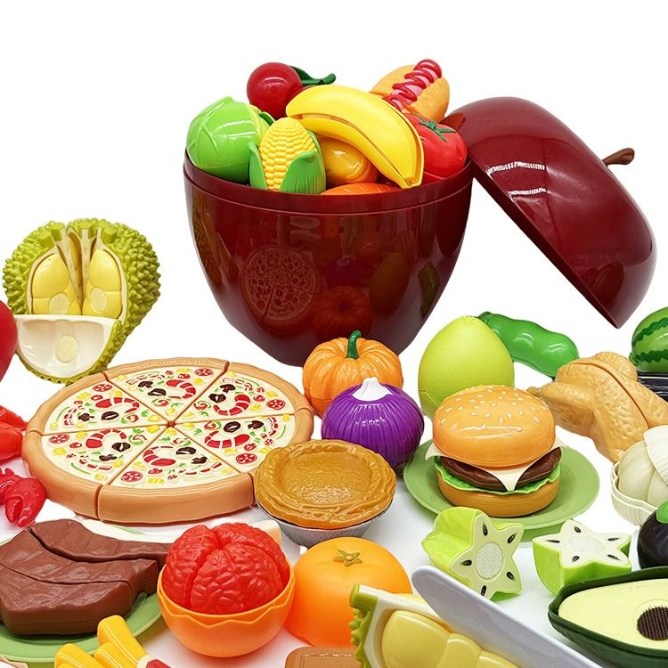 Детская съемная игрушка для резки фруктов и овощей, набор для резки фруктов и овощей, имитирующая для приготовления пищи