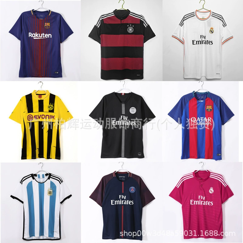 Старая ретро футболка Париж Сантаос Аргентина Барселона Реал Мадрид Манчестер Юнайтед Англия Испания