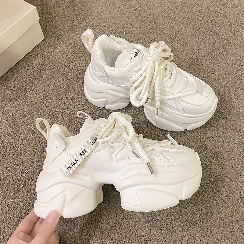 Papá de estilo europeo para mujer en primavera de 2024, nuevos zapatos de bizcocho de suela pequeña y gruesa, informales que aumentan la altura_voghion.com