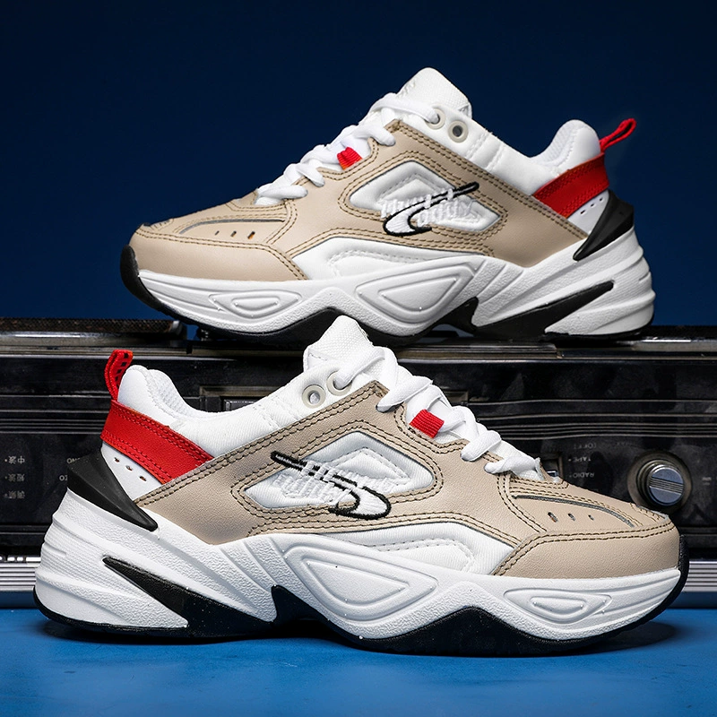 Корейская версия новых туфель для папы M2K, повседневная обувь, спортивная обувь, женская обувь, модные модные кроссовки в стиле ретро, ​​белые туфли