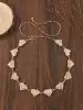 Gold love stripe waist chain