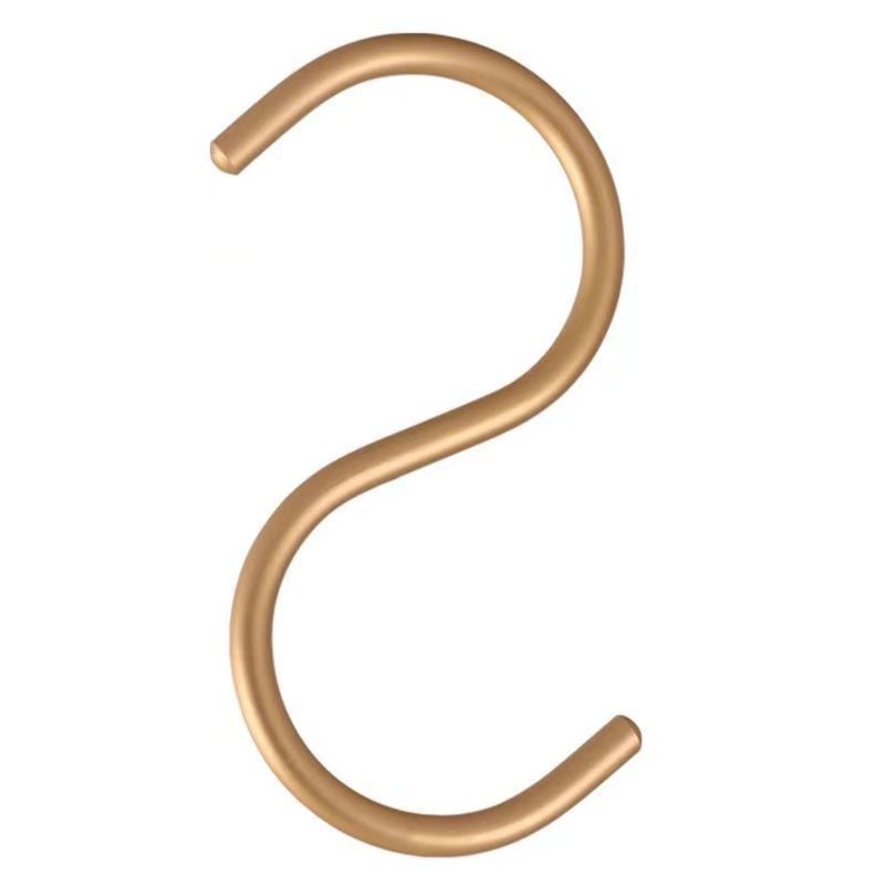 S gancho aleación aluminio multi-funcional colgante cinturón armario almacenamiento artefacto corbata estante seda bufanda sling oro espacio