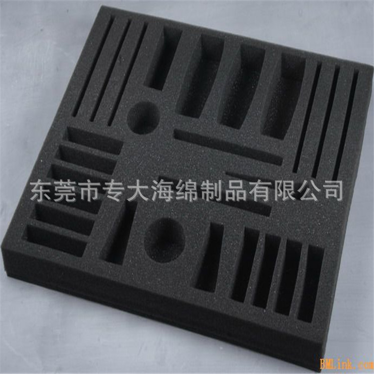 供应高密度海绵热压化妆品包装盒内衬 贴合布料热压肩颈护理