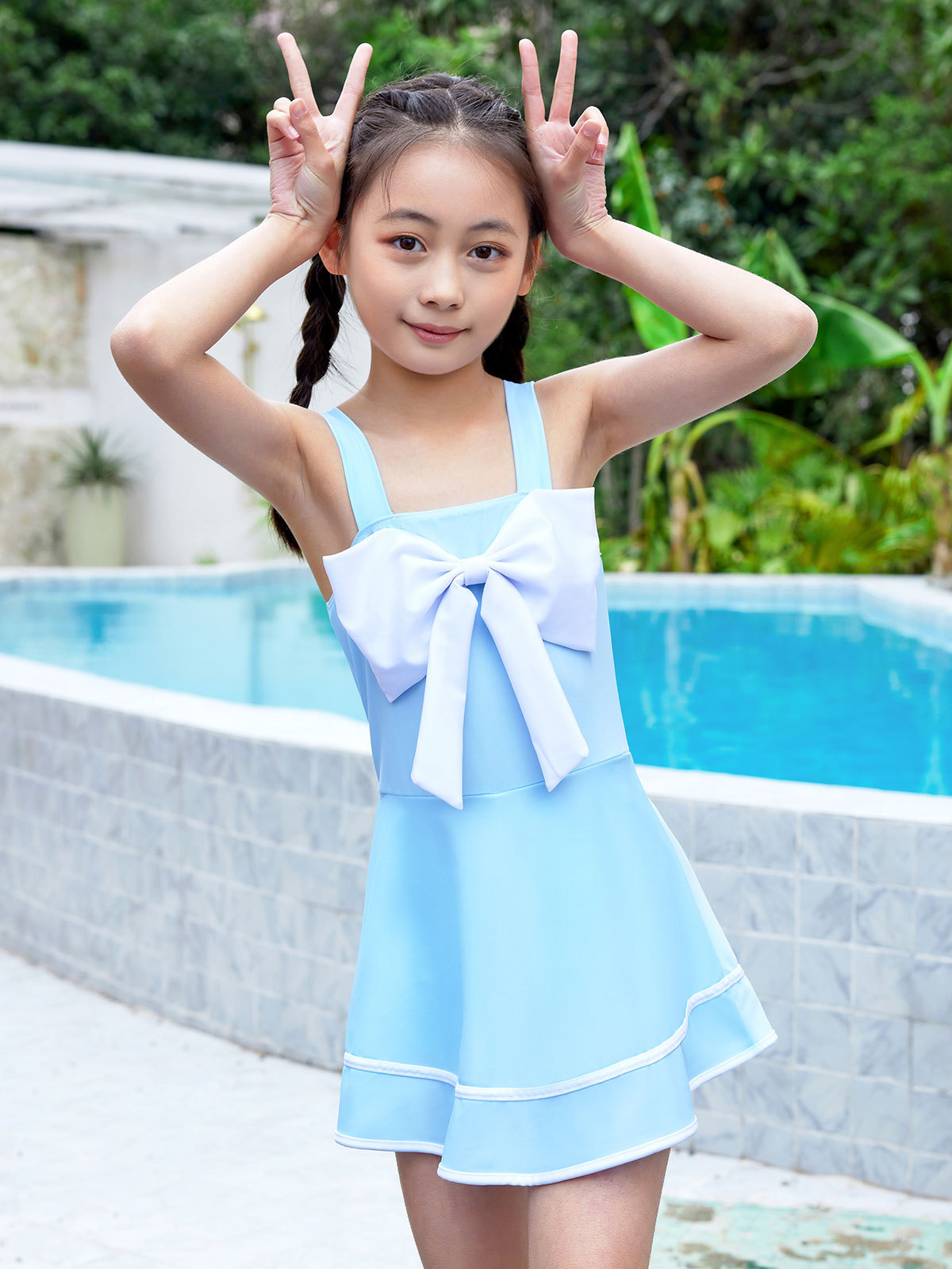 Trajes de baño de niñas para niños de verano 2024 nuevos trajes de baño de niños niñas de 3 - 8 años