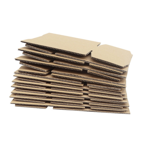 Manufacturer No. 4-12 rectangular half-height carton three-layer five-layer blank corrugated flat carton postal packaging carton