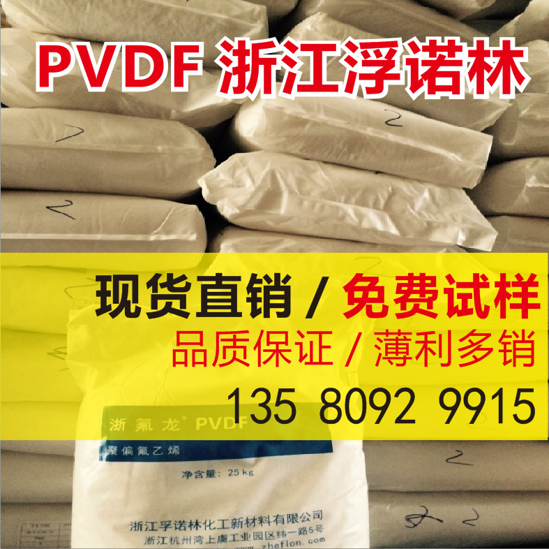 PVDF  浙江孚诺林化工 2008 注塑级 锂电池隔膜 pvdf聚偏氟乙烯