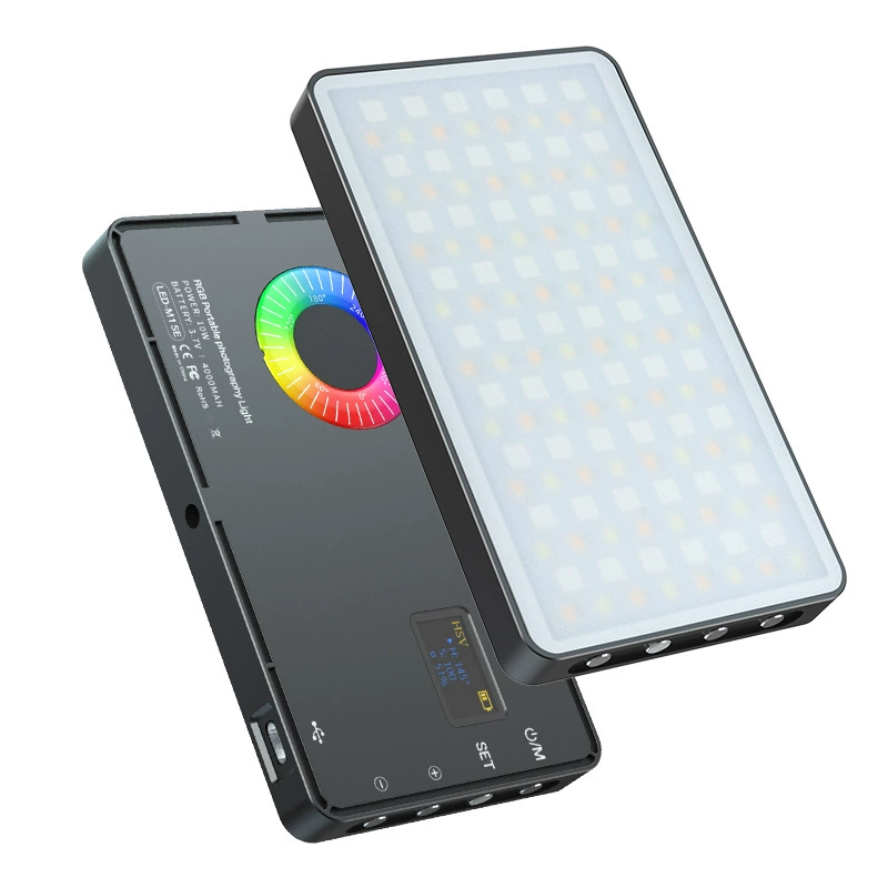 Fill Light (MAMEN M1 SE) Portable RGB LED, 10W, 4000 mAh Battery, Multi‑Mode/Clip Option