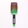 Green gradient color [pig bristle coated large curved comb]