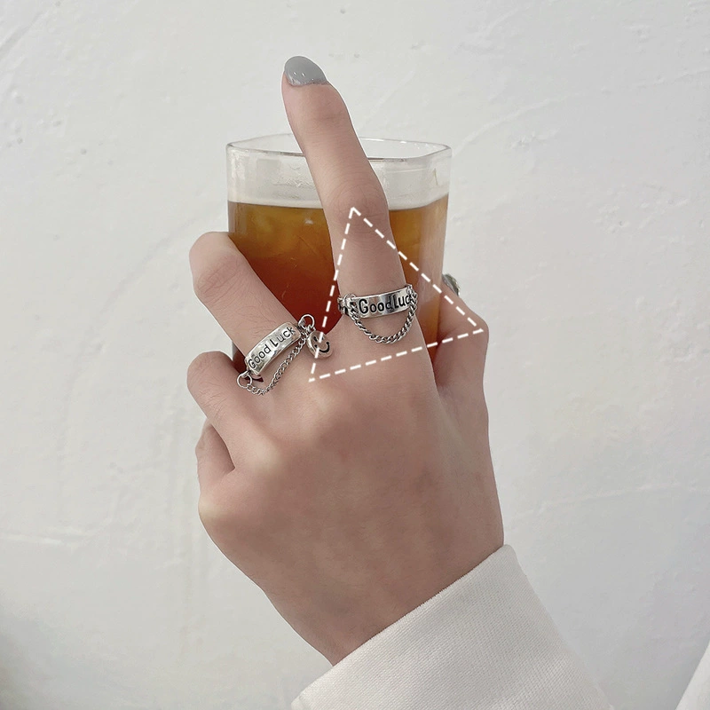 Adjustable Ring (925 Silver) — Small Design Rings, Non-Fading High-Quality Sample