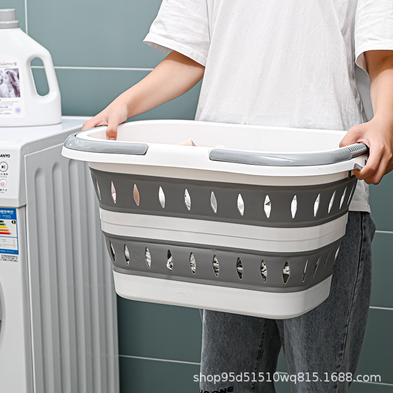 Cesta de Baño Portátil de Plástico PP Plegable para Artículos de Higiene image 4