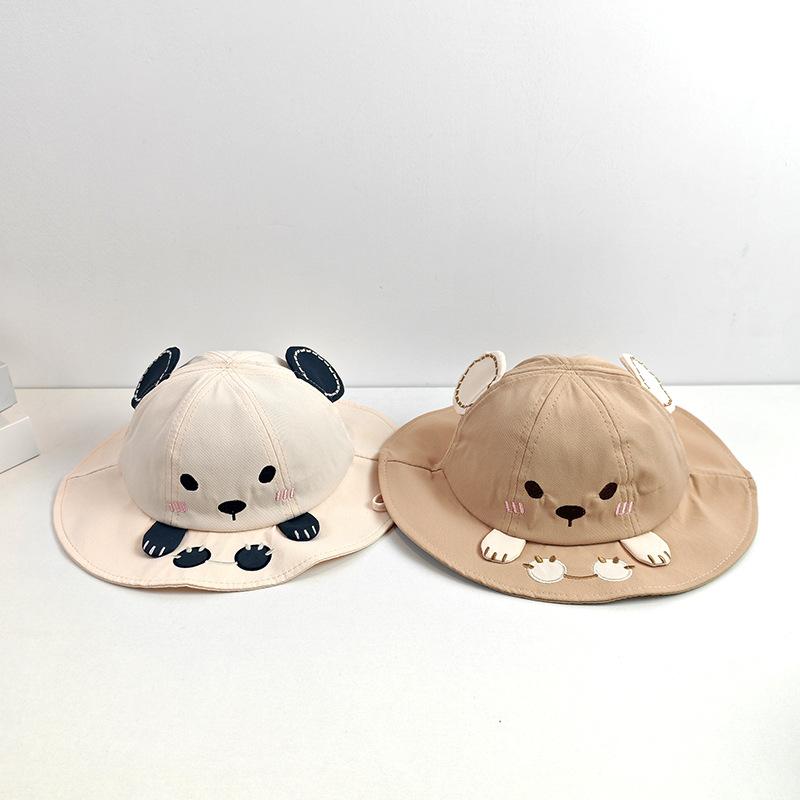 Sombreros para bebés primavera y otoño nuevo lindo lindo bebé de verano bebé pescador pequeño mes sombrero sombrero de sombra