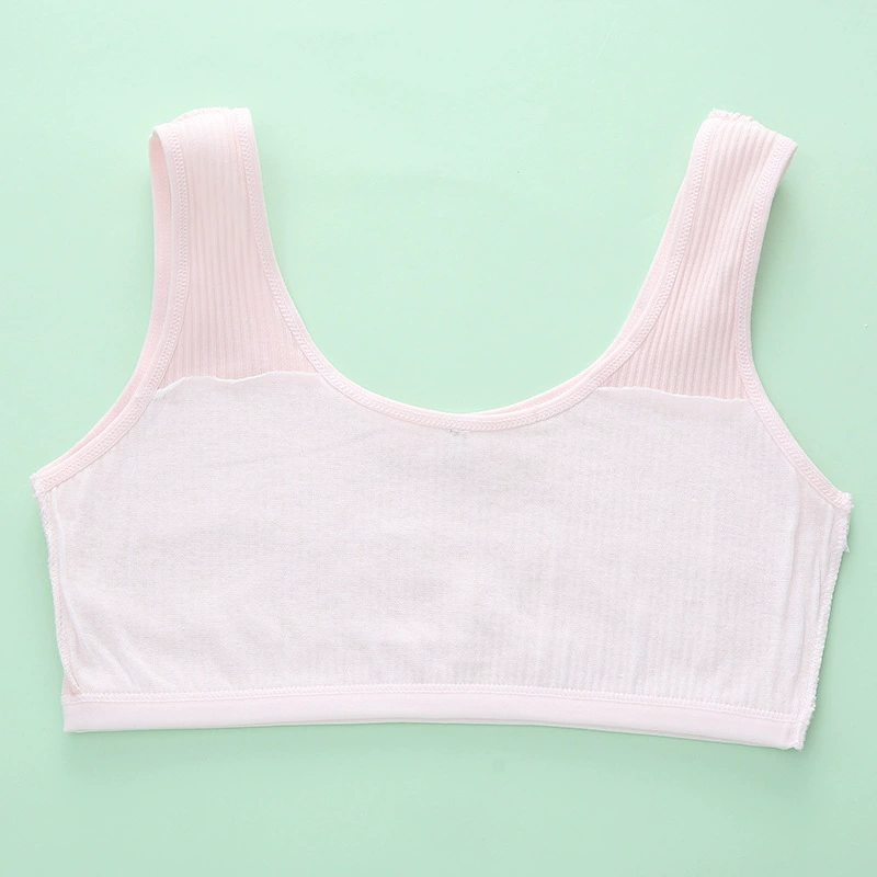 Double-sided underwear for students, cotton shockproof bra top