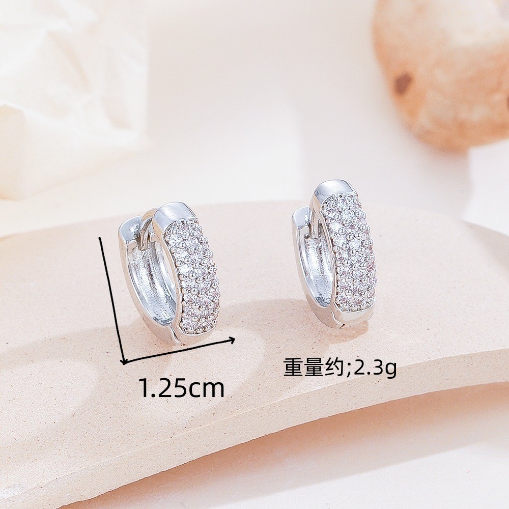 Hollow Heart CZ Stud Earrings for Women - Trendy Gold Plated Copper Ear Jewelry detail image 7