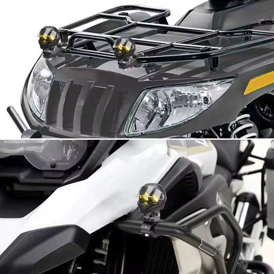 casing, white and yellow lens, Motorcycle headlights, headlights